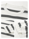 COMOBOCA Women's Striped Round Neck Knit Sweater