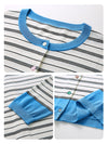 COMOBOCA Women's Striped Color Block Button Front Cardigan