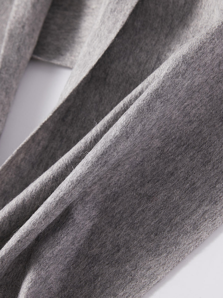 COMOBOCA 100% Wool Fringe Versatile Scarf