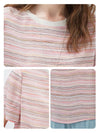 100% Mulberry Silk Women's Vintage Print Round-Neck Short Sleeve T-Shirt