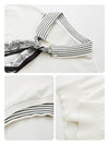Women’s Mulberry Silk Contrast Collar Striped Knit T-Shirt