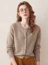 COMOBOCA 100% Wool Women's Cardigan Sweater