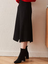 COMOBOCA 100% Cashmere Women's Split Knit Pencil Skirt