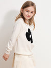 COMOBOCA 100% Wool Kids' Intarsia Round Neck Knit Sweater