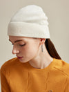 COMOBOCA 100% Cashmere Women's Ribbed Knit Beanie