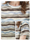 100% Mulberry Silk Women's Vintage Print Round-Neck Short Sleeve T-Shirt