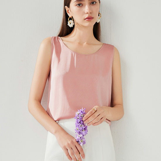 COMOBOCA Women's Silky Sleeveless Smooth Fit Tank Top