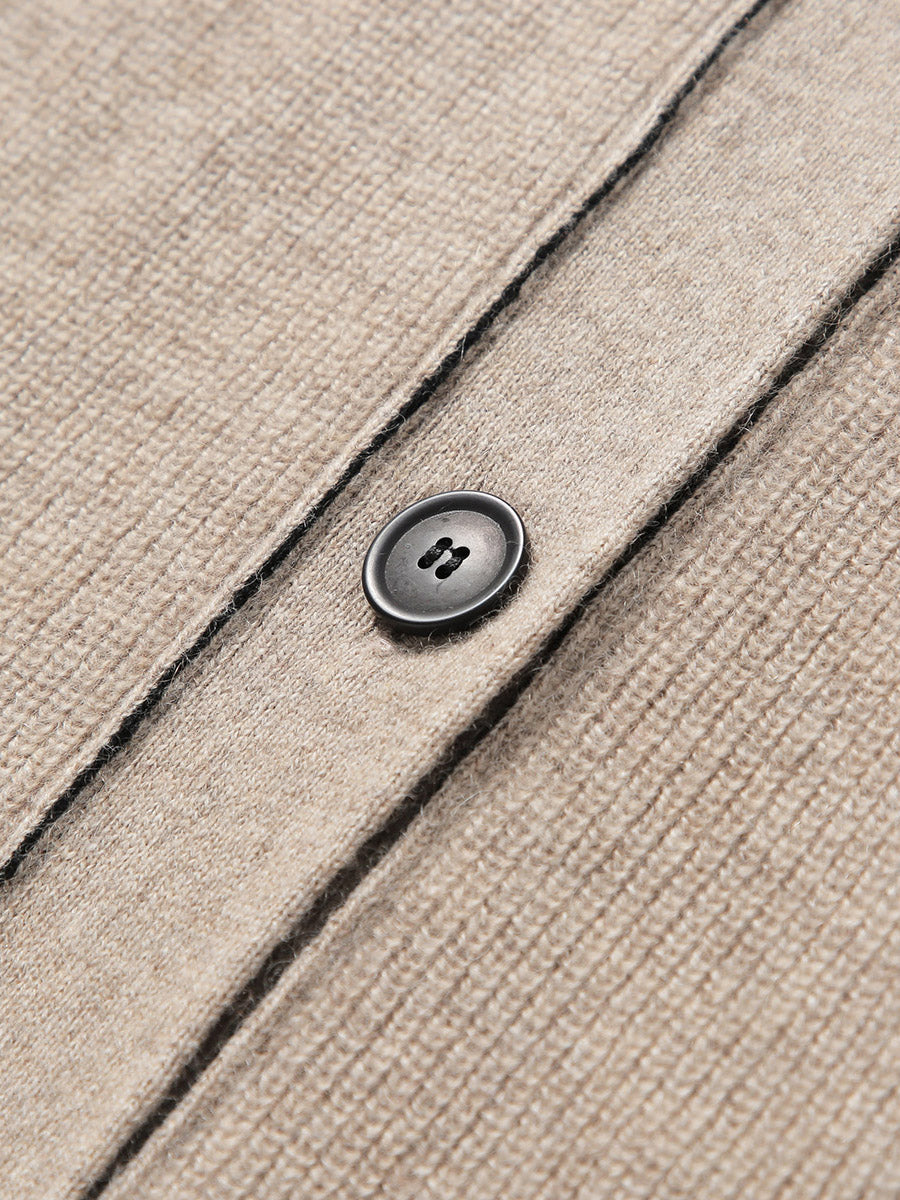 COMOBOCA 100% Cashmere Women's Cardigan Long Knit Coat