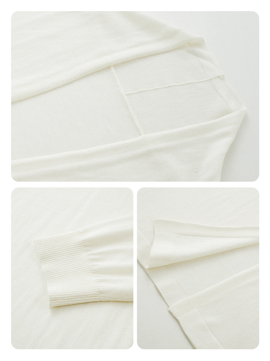 COMOBOCA Women's Open Front Knit Cardigan