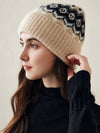 COMOBOCA 100% Cashmere Soft Knit Ribbed Beanie