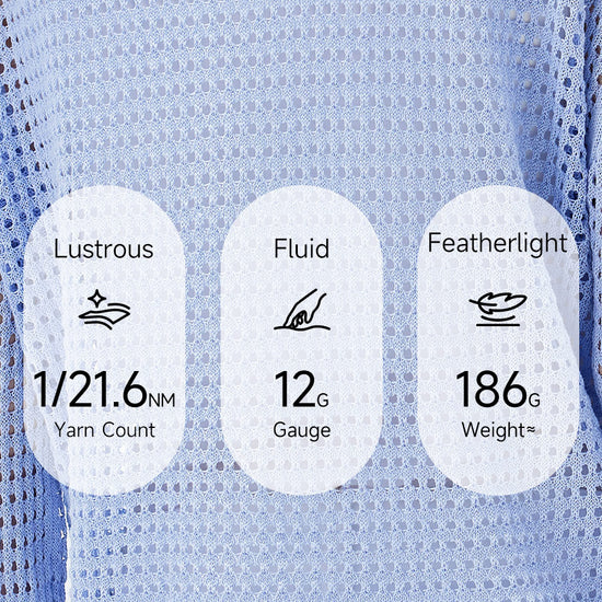 COMOBOCA Women's Sheer Mesh Knit Overpull Top