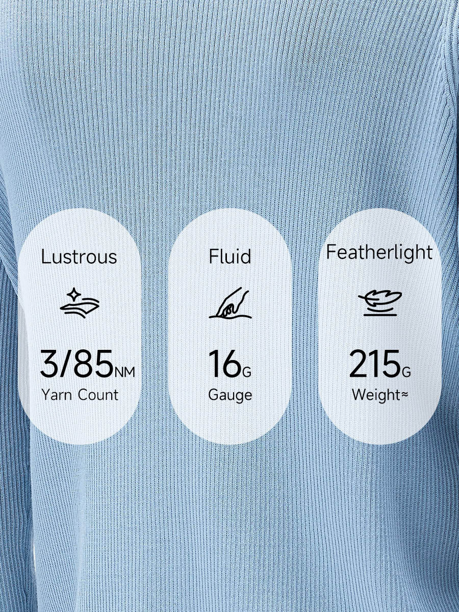 COMOBOCA Women's Ribbed Knit V-Neck Faux Cardigan