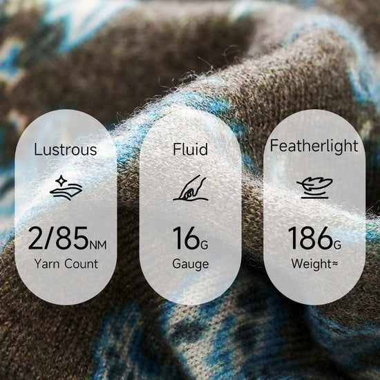 COMOBOCA Women's Paisley Floral Print Knit Sweater