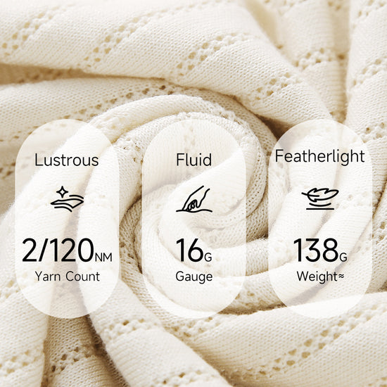 COMOBOCA Women's Scalloped Contrast Collar Openwork Knit Sweater