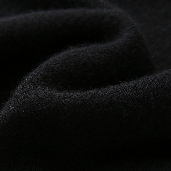 COMOBOCA 100% Cashmere Men's Knit Polo Pullover Sweater