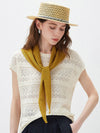 COMOBOCA Women's Openwork Knit Triangle Shoulder Wrap Scarf