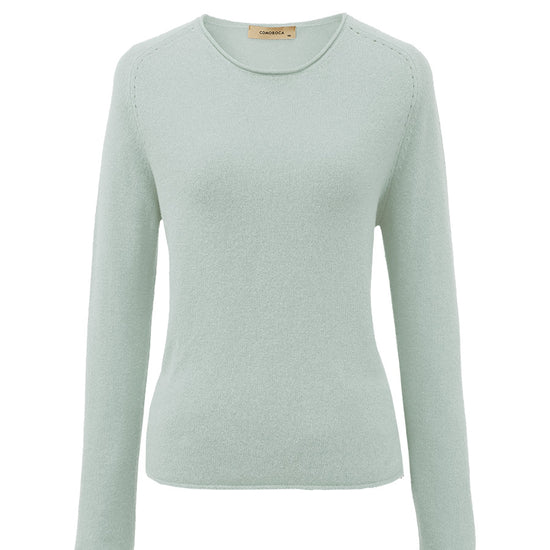COMOBOCA 100% Cashmere Women's Loose Knit Sweater