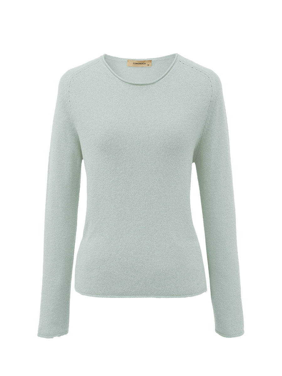 COMOBOCA 100% Cashmere Women's Loose Knit Sweater