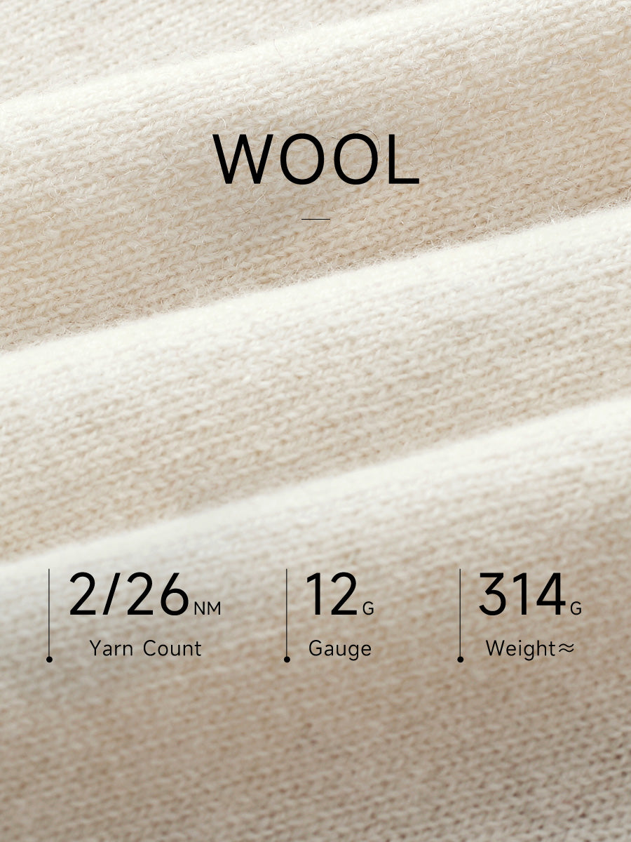 COMOBOCA 100% Wool Women's Fair Isle Knit Hoodie