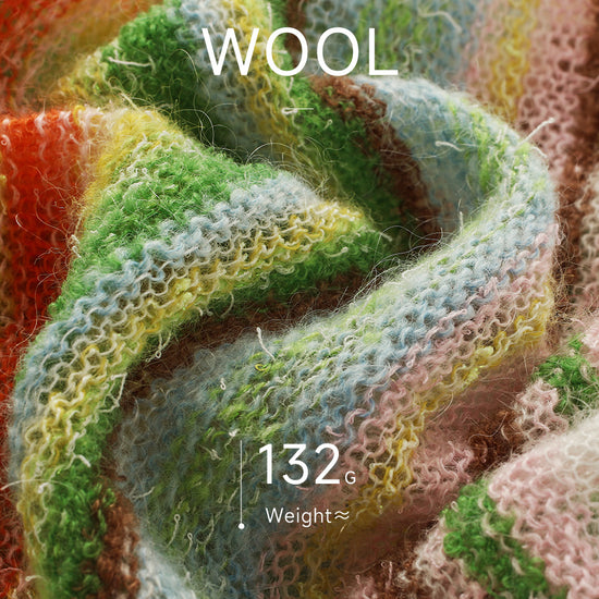 COMOBOCA Women's Rainbow Striped Button Down Cardigan