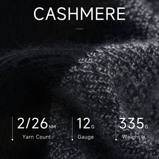 COMOBOCA 100% Cashmere Women's Geometric Turtleneck Sweater