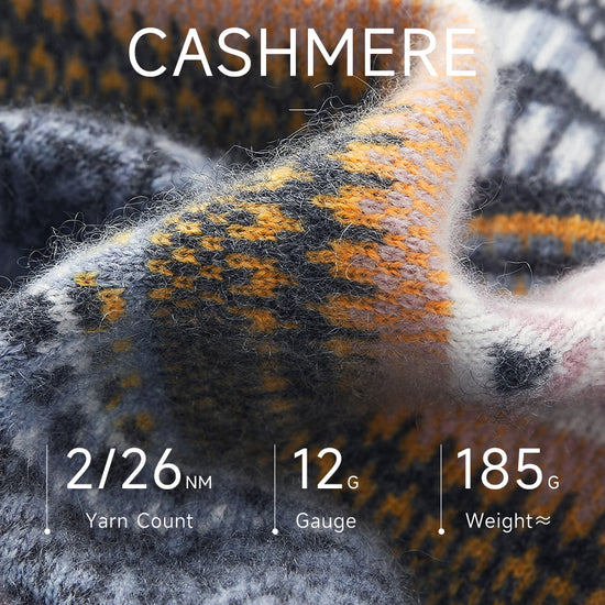 COMOBOCA 100% Cashmere Women's Striped Knit Vest