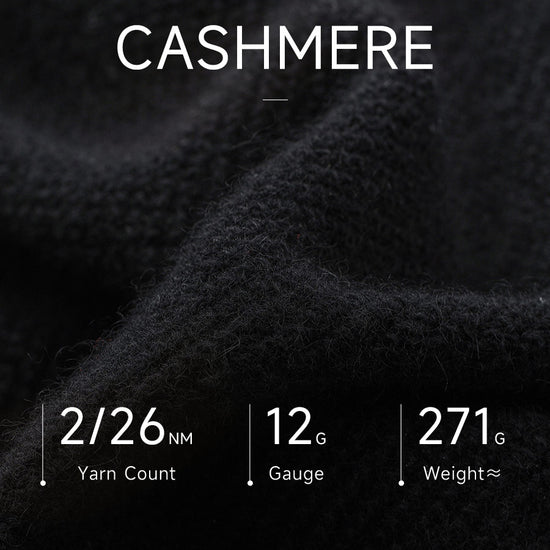 COMOBOCA 100% Cashmere Women's Striped Sleeve Round Neck Sweater