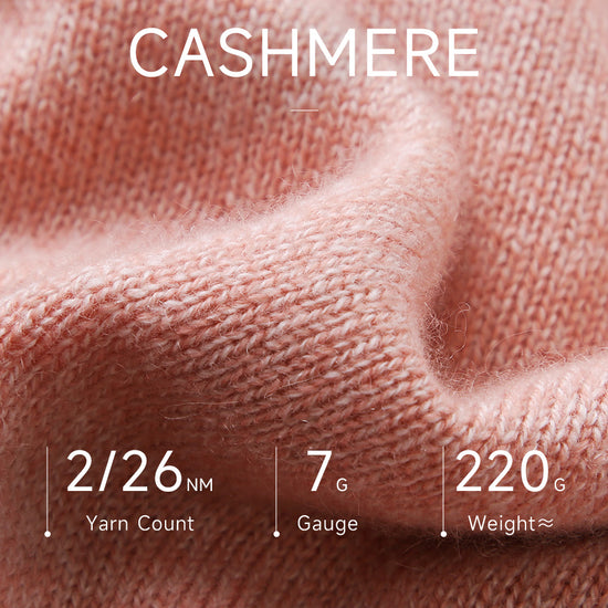 COMOBOCA 100% Cashmere Women's Mock Neck Knit Sweater