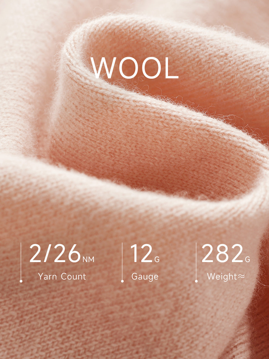 COMOBOCA 100% Wool Kids' Colorful Heart Shaped Buttons Cardigan