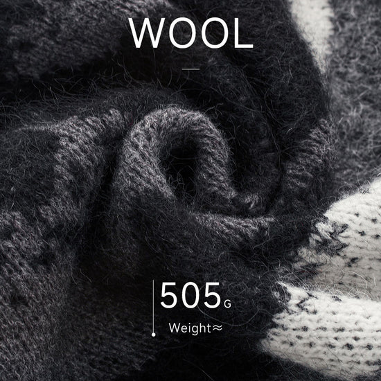 COMOBOCA Women's Landscape Patterned Knit Cardigan