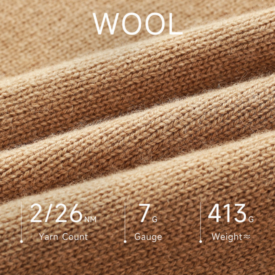 COMOBOCA 100% Wool Women's Fair Isle Zip Up Cable Knit Cardigan