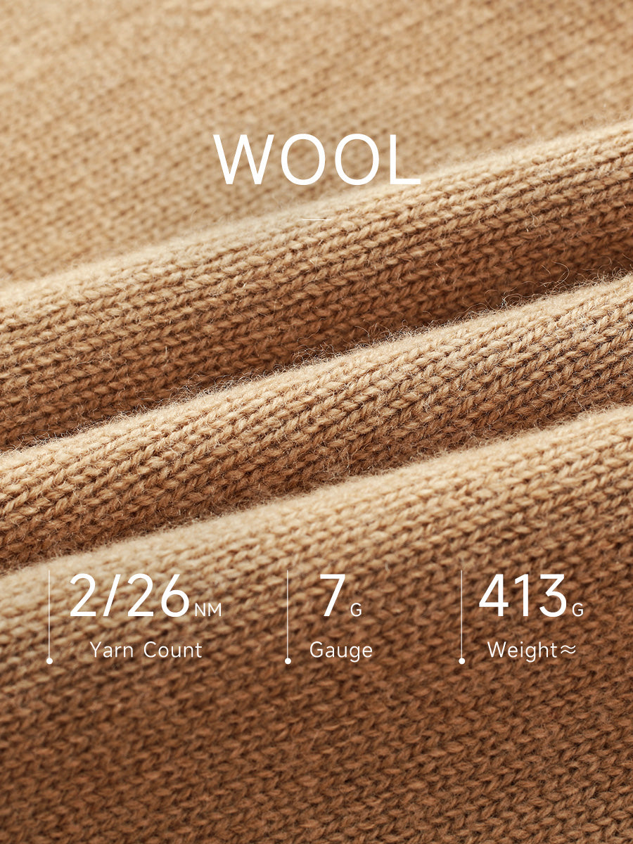 COMOBOCA 100% Wool Women's Fair Isle Zip Up Cable Knit Cardigan