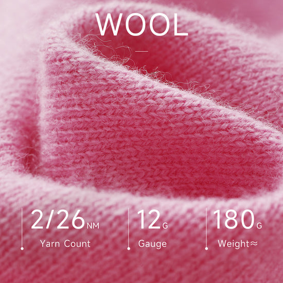 COMOBOCA 100% Wool Kids' Tie-Neck Contrast Trim Sweater