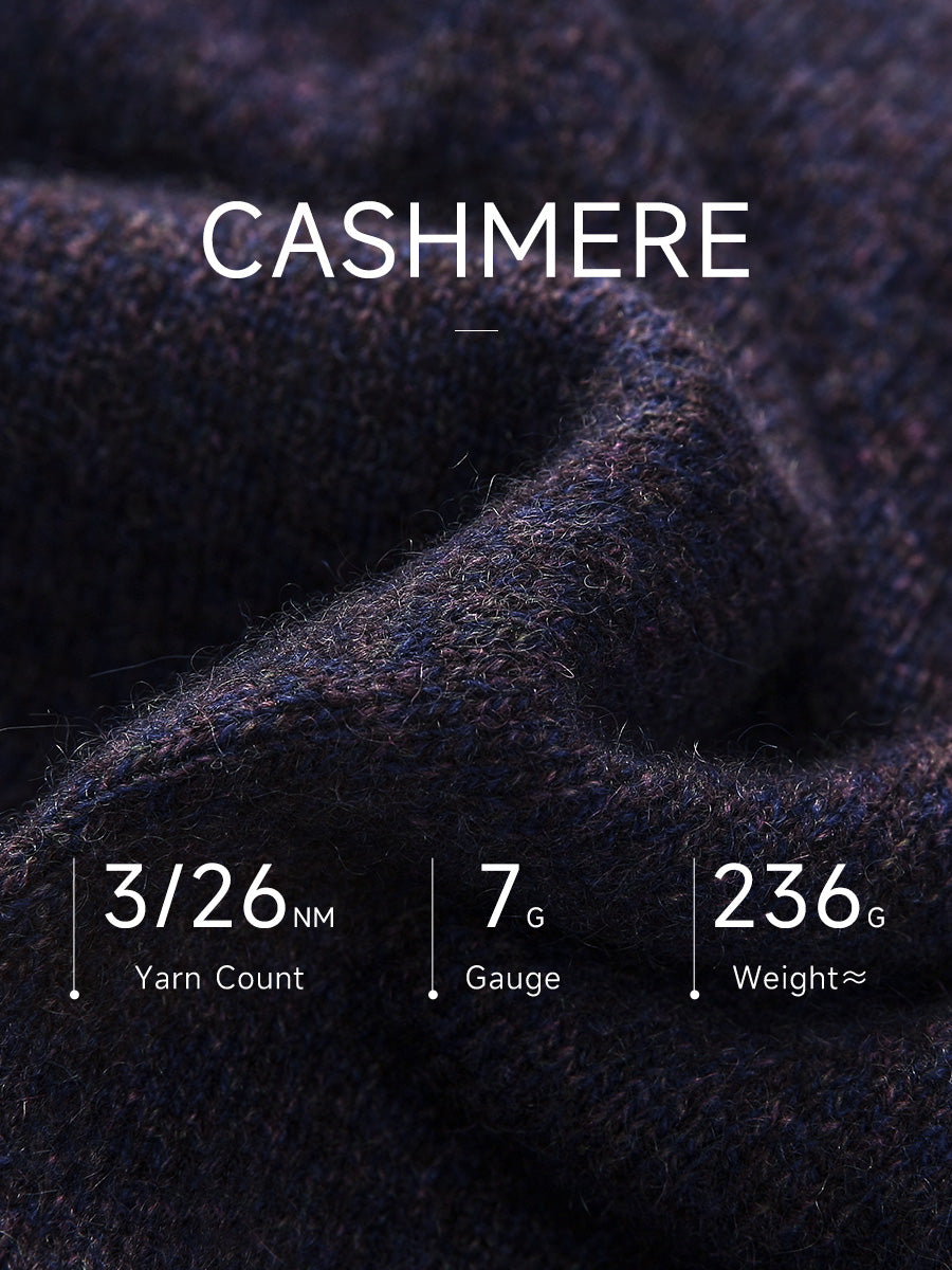 COMOBOCA 100% Cashmere Women's Ribbed Turtleneck Sweater