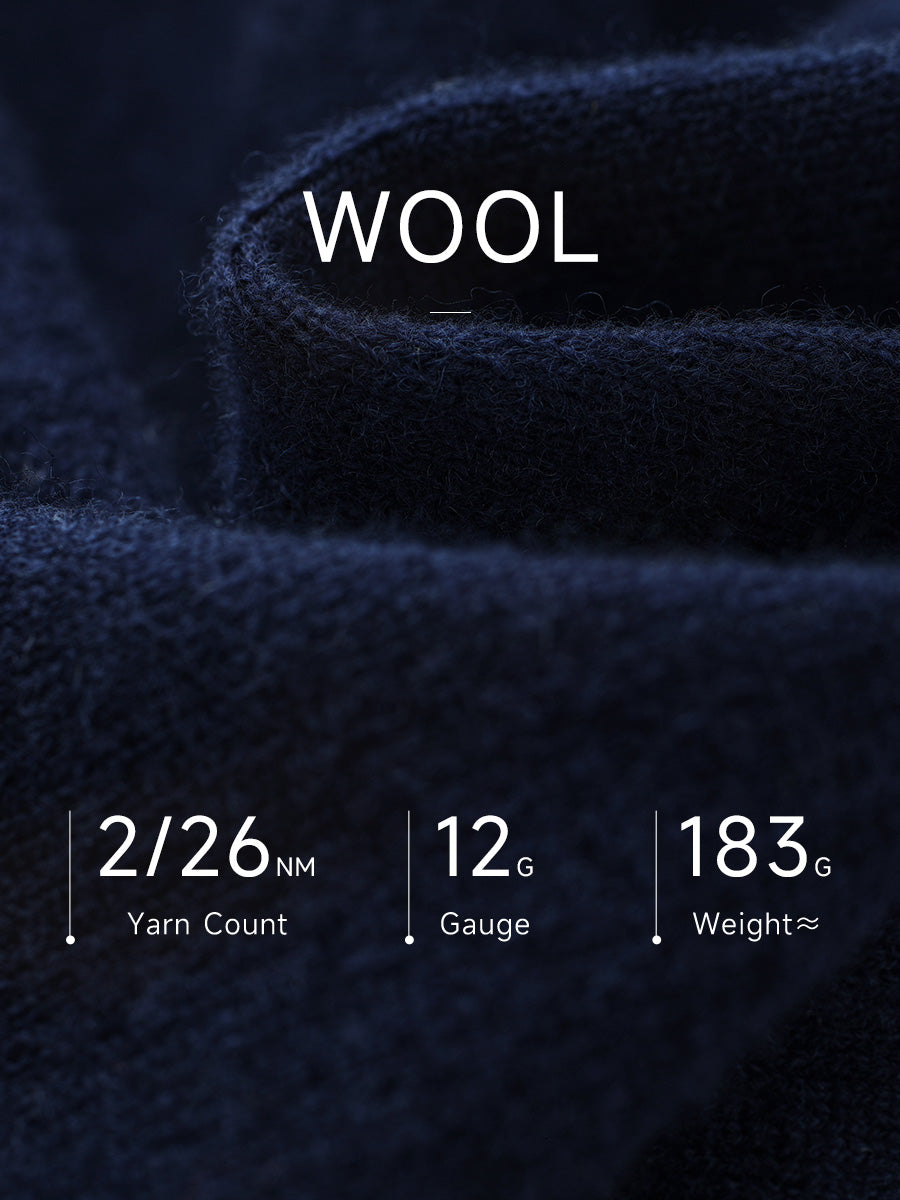 COMOBOCA 100% Wool Kids' Christmas Tree Round Neck Sweater