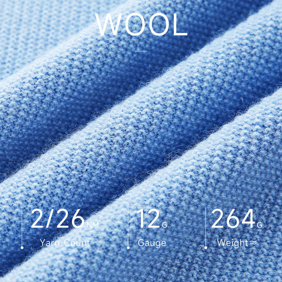 COMOBOCA 100% Wool Women's Ribbed Hem Adjustable Hoodie