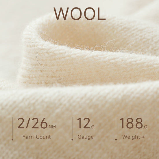 COMOBOCA 100% Wool Kids' Argyle Round Neck Sweater