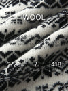 COMOBOCA 100% Wool Women's Snowflake Pattern Cardigan