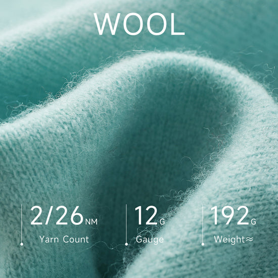 COMOBOCA 100% Wool Kids' Colorful Buttons Round Neck Cardigan