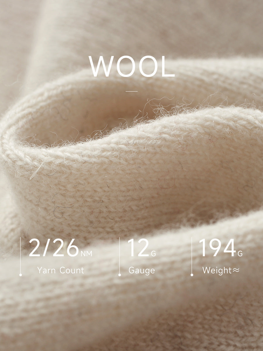 COMOBOCA 100% Wool Kids' Colorful Buttons Argyle Cardigan