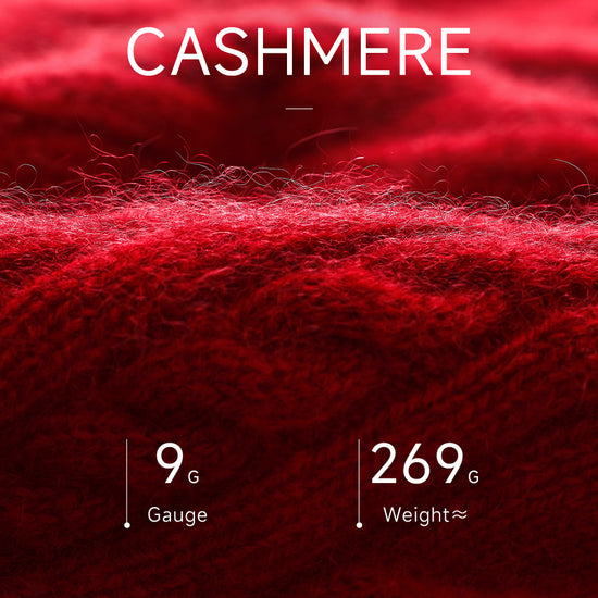 COMOBOCA 100% Cashmere Women's Cable Round Neck Knit Sweater