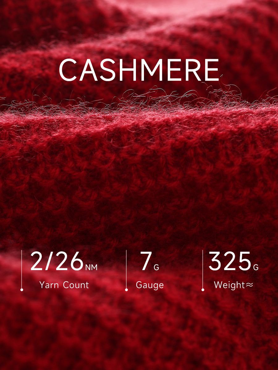 COMOBOCA 100% Cashmere Women's Double Zip Knit Cardigan