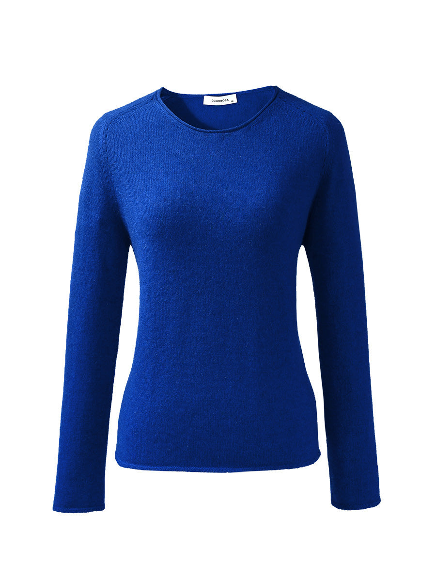 100% Cashmere Women's Loose Knit Sweater – COMOBOCA