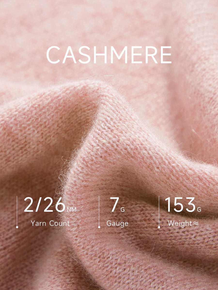 COMOBOCA 100% Cashmere Women's Pearl Buttoned Sweater