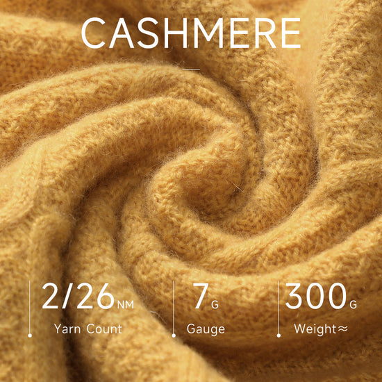 COMOBOCA 100% Cashmere Women's Sweater with Gold&Silver Threads