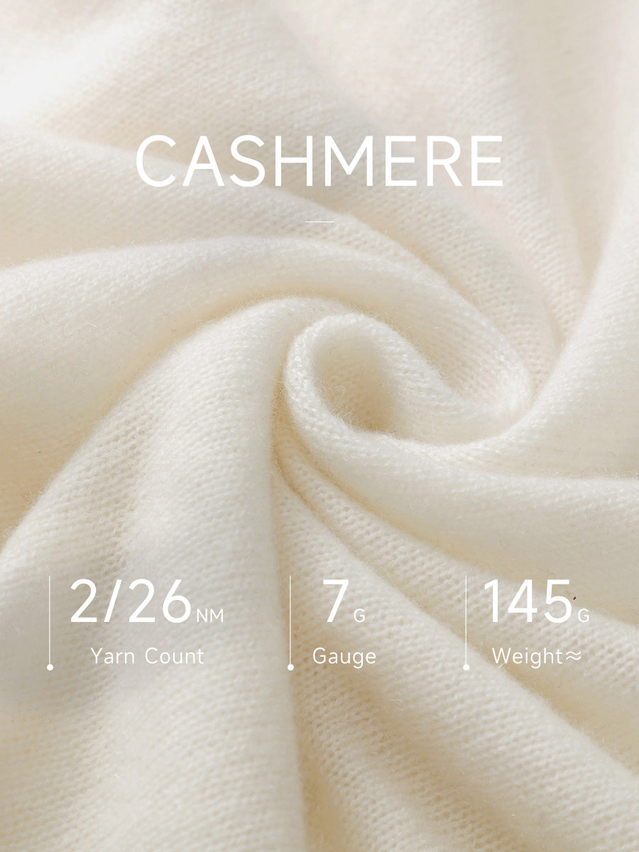 COMOBOCA 100% Cashmere Women's Loose Knit Sweater