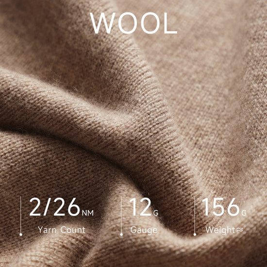 COMOBOCA 100% Wool Women's Seamless Round Neck Knit Sweater