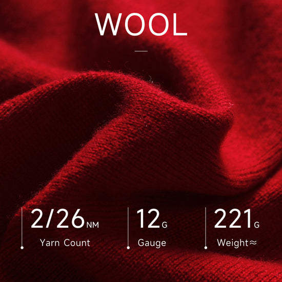 COMOBOCA 100% Wool Women's Round Neck Knit Cardigan