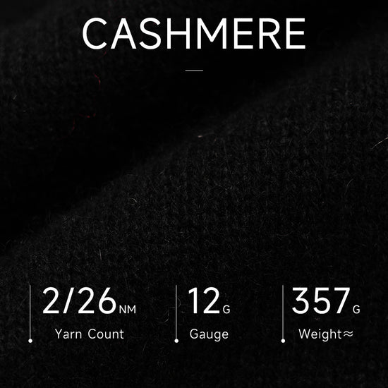 COMOBOCA 100% Cashmere Women's Contrast Jacquard Mock Neck Sweater