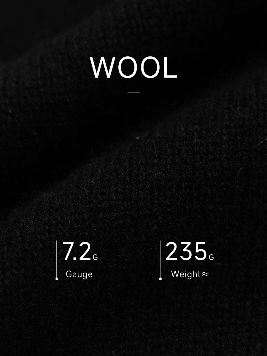 COMOBOCA 100% Wool Women's All-Match Mock Neck Sweater